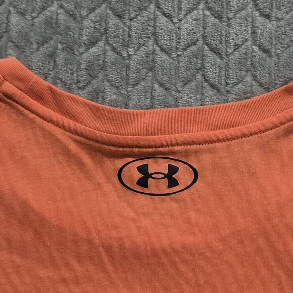 Under Armour Project Rock Mens 2XL Iron Paradise Circle BSR T-Shirt Pink Coral - Picture 10 of 10